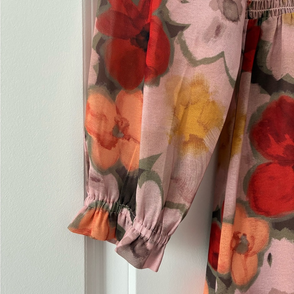 Mad About Style XS Jilly Box Grace Midi Floral Print Dress - Picture 6 of 9